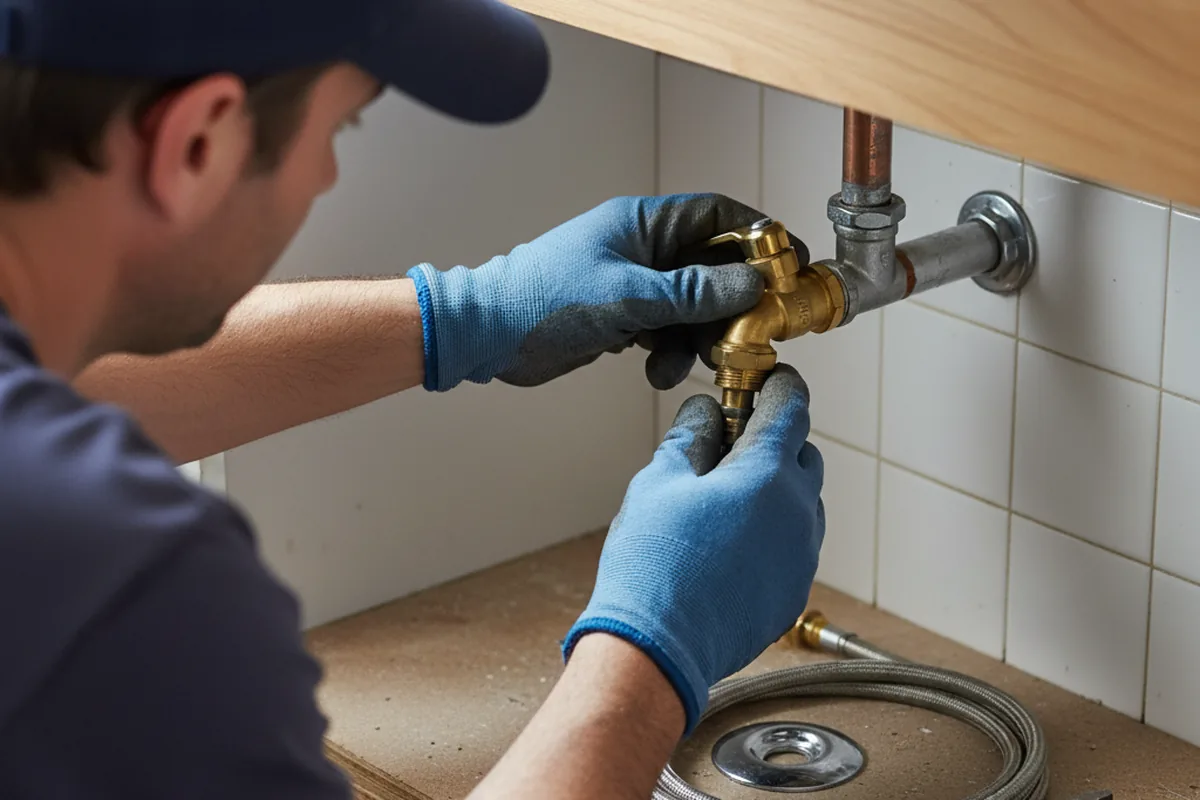 Shutoff valve and fitting work during Emergency Plumbing in Fortescue